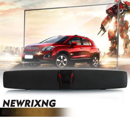 New Rixing NR7017 TWS Portable 10W Stereo Surround Soundbar Bluetooth Speaker with Microphone(Black) - Desktop Speaker by NewRixing | Online Shopping South Africa | PMC Jewellery | Buy Now Pay Later Mobicred