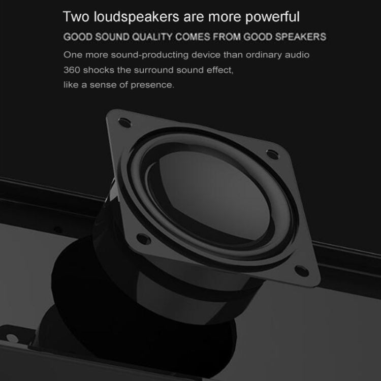 Newrixing NR-5017 LED Bluetooth Portable Speaker TWS Connection Loudspeaker Sound System 10W Stereo Surround Speaker(Black) - free shipping - PMC Jewellery - Order now!
