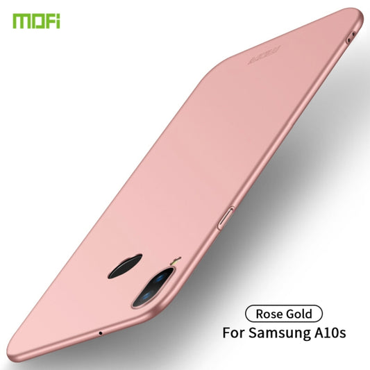 For Galaxy A10S MOFI Frosted PC Ultra-thin Hard Case(Rose gold) - Galaxy Phone Cases by MOFI | Online Shopping South Africa | PMC Jewellery