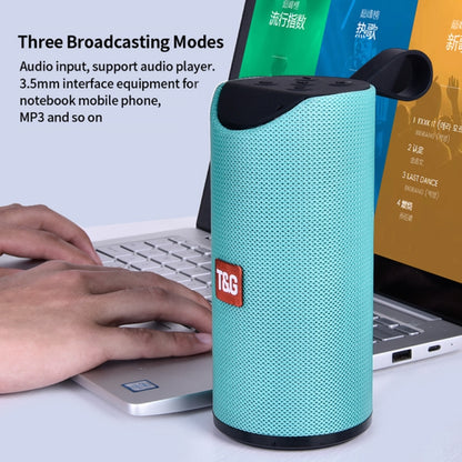 T&G TG113 Portable Bluetooth Speakers Waterproof Stereo Outdoor Loudspeaker MP3 Bass Sound Box with FM Radio(Green) - Desktop Speaker by T&G | Online Shopping South Africa | PMC Jewellery | Buy Now Pay Later Mobicred