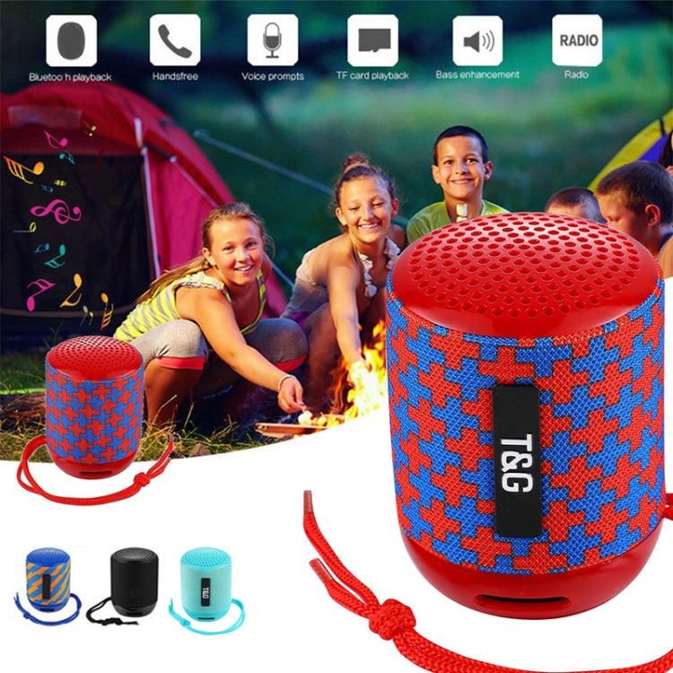 T&G TG129 Portable Wireless Music Speaker Hands-free with MIC, Support TF Card FM(Blue) - Desktop Speaker by T&G | Online Shopping South Africa | PMC Jewellery | Buy Now Pay Later Mobicred