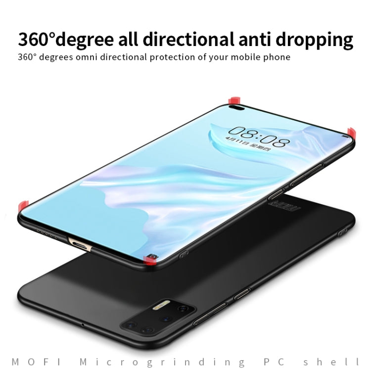 For Huawei P40 MOFI Frosted PC Ultra-thin Hard Case(Black) - Huawei Cases by MOFI | Online Shopping South Africa | PMC TechLife