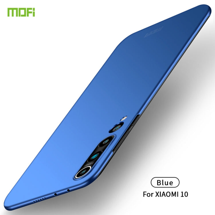 For Xiaomi Mi 10 MOFI Frosted PC Ultra-thin Hard Case(Blue) - Xiaomi Cases by MOFI | Online Shopping South Africa | PMC TechLife