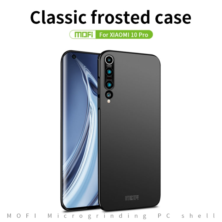 For Xiaomi Mi 10 Pro MOFI Frosted PC Ultra-thin Hard Case(Black) - Xiaomi Cases by MOFI | Online Shopping South Africa | PMC Jewellery