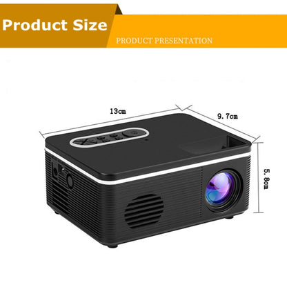 S361 80 Lumens 320 x 240 Pixel Portable Mini Projector, Support 1080P, AU Plug(White) - LED Projector by PMC Jewellery | Online Shopping South Africa | PMC Jewellery | Buy Now Pay Later Mobicred