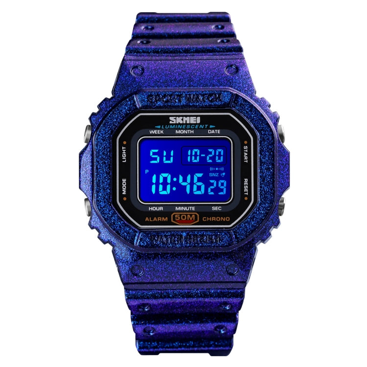 Skmei 1608 Multi-Function Student Electronic Watch Waterproof Timing Silicone Sports Watch(Blue) - free shipping - PMC TechLife - Order now!