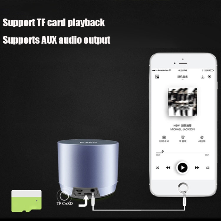 EWA A3 Mini Speakers 8W 3D Stereo Music Surround Wireless Bluetooth Speakers  Portable  Sound Bass Support TF Cards USB - Desktop Speaker by EWA | Online Shopping South Africa | PMC Jewellery | Buy Now Pay Later Mobicred