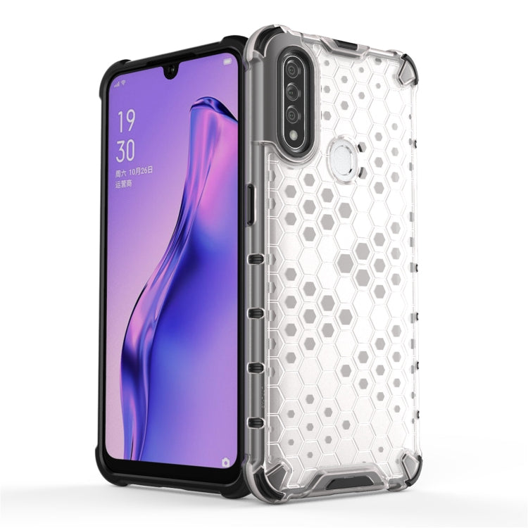 For OPPO A8/A31 Shockproof Honeycomb PC + TPU Case(Blue) - OPPO Cases by PMC Jewellery | Online Shopping South Africa | PMC Jewellery | Buy Now Pay Later Mobicred