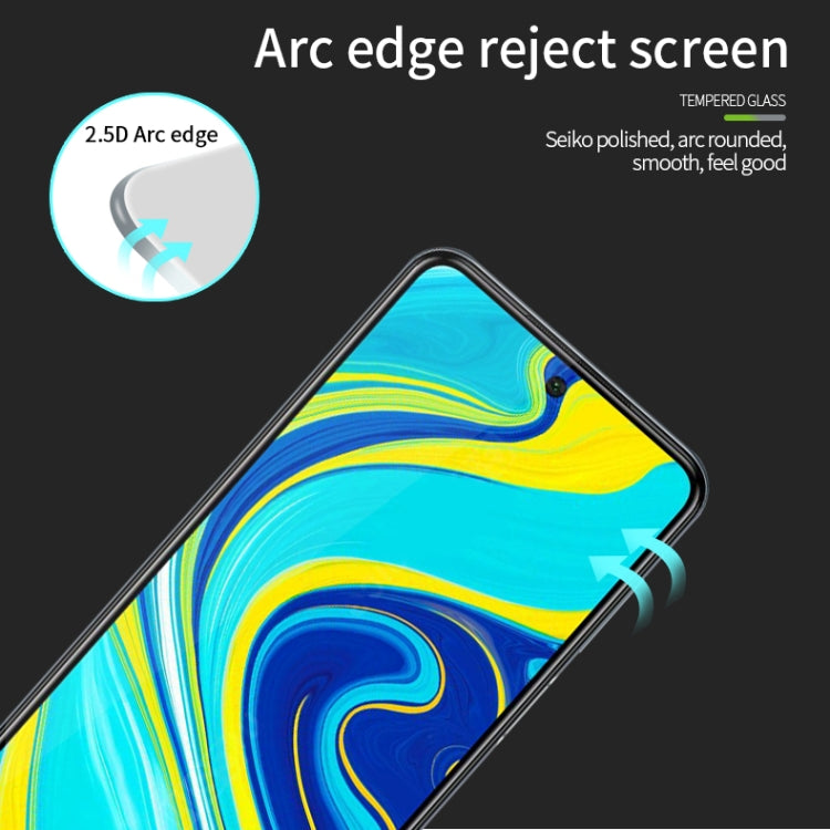 For Xiaomi Redmi Note 9 MOFI 9H 2.5D Full Screen Tempered Glass Film(Black) -  by MOFI | Online Shopping South Africa | PMC TechLife