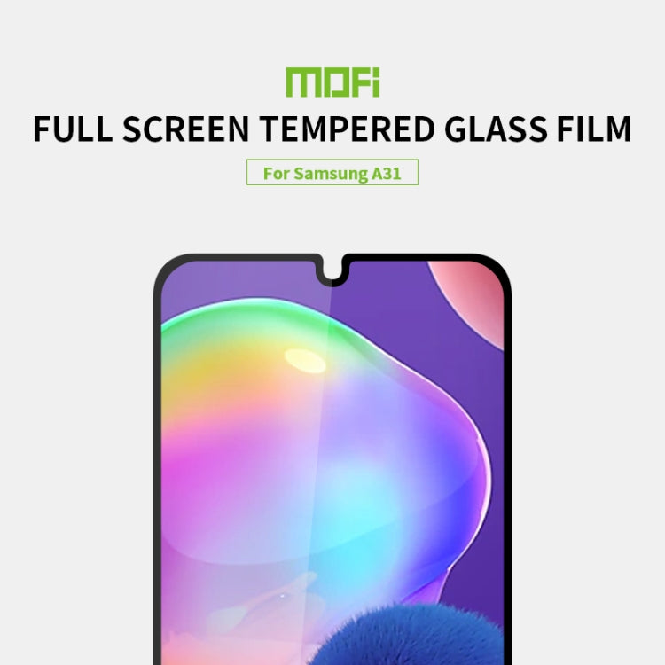 For Galaxy A31 MOFI 9H 2.5D Full Screen Tempered Glass Film(Black) - Galaxy Tempered Glass by MOFI | Online Shopping South Africa | PMC TechLife