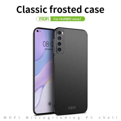 For Huawei Nova 7 MOFI Frosted PC Ultra-thin Hard Case(Black) - Huawei Cases by MOFI | Online Shopping South Africa | PMC Jewellery