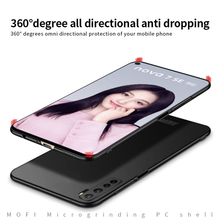 For Huawei Nova 7 SE MOFI Frosted PC Ultra-thin Hard Case(Black) - Huawei Cases by MOFI | Online Shopping South Africa | PMC TechLife | Buy Now Pay Later Mobicred