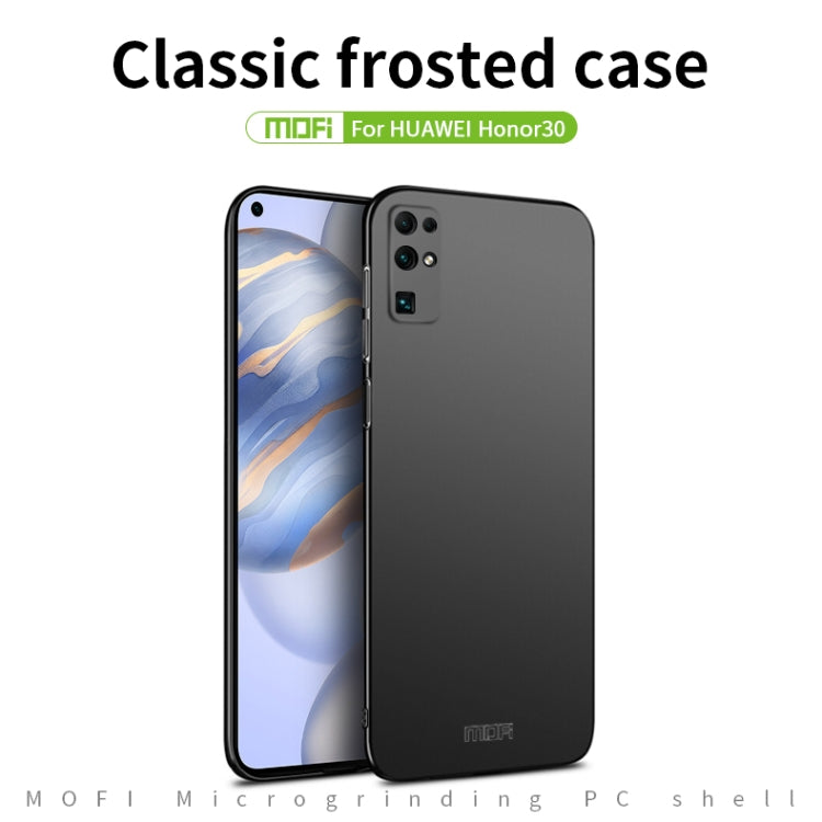 For Huawei Honor 30 MOFI Frosted PC Ultra-thin Hard Case(Black) - Honor Cases by MOFI | Online Shopping South Africa | PMC Jewellery