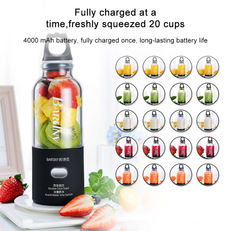 Multifunctional Juicer Rotatory Extractor Cup Portable USB Charge Juicer Blender with 6 Blades(Black) - free shipping - PMC TechLife - Order now!