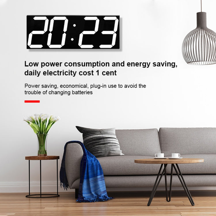 LED Digital Clock Living Room Wall Clock Creative WIFI Clock US Plug, Style:4 Bit WIFI, Color:Hollow Red - Wall Clock by PMc TechLife | Online Shopping South Africa | PMc TechLife | Buy Now Pay Later Mobicred