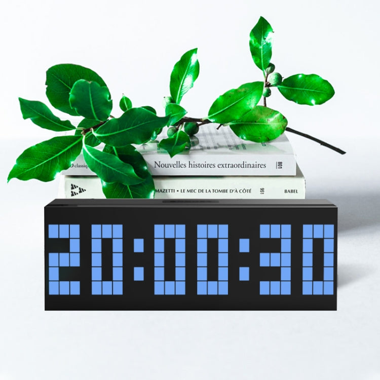 Digital Electronic Alarm Clock Creative LED Desk Clock US Plug, Style:6 Digits 5 Segments(Blue Light) - Alarm Clocks by PMc TechLife | Online Shopping South Africa | PMc TechLife | Buy Now Pay Later Mobicred