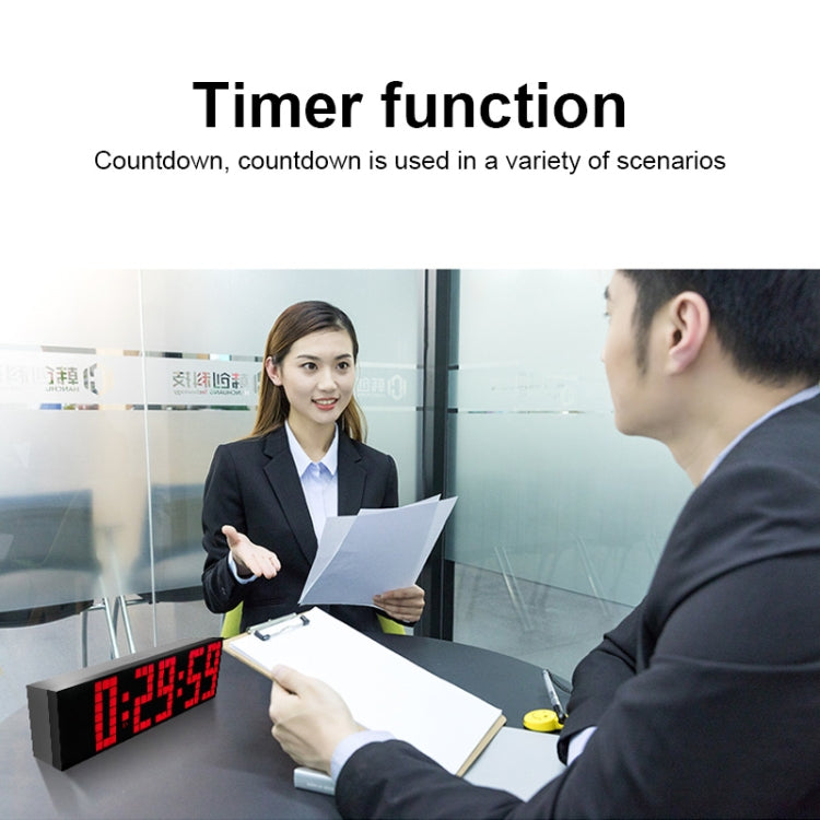 Digital Electronic Alarm Clock Creative LED Desk Clock US Plug, Style:6 Digits 5 Segments(Blue Light) - Alarm Clocks by PMc TechLife | Online Shopping South Africa | PMc TechLife | Buy Now Pay Later Mobicred