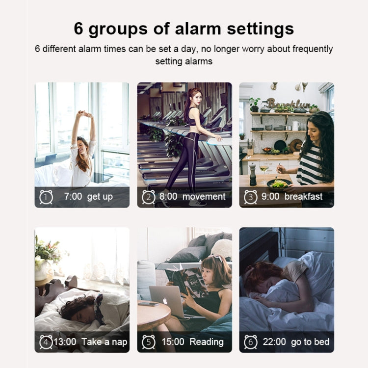 Digital Electronic Alarm Clock Creative LED Desk Clock US Plug, Style:6 Digits 5 Segments(Blue Light) - Alarm Clocks by PMc TechLife | Online Shopping South Africa | PMc TechLife | Buy Now Pay Later Mobicred