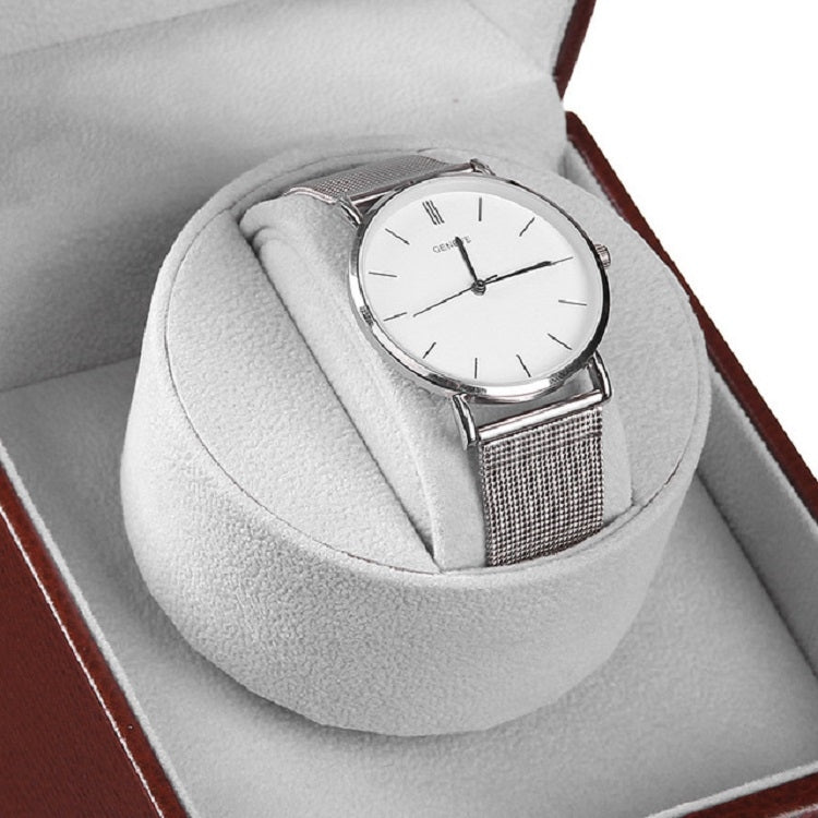 Leather Single Watch Box Electric Motor Watch Shaker Automatic Watch Shaker ���US Plug(Black) - free shipping - PMC TechLife - Order now!