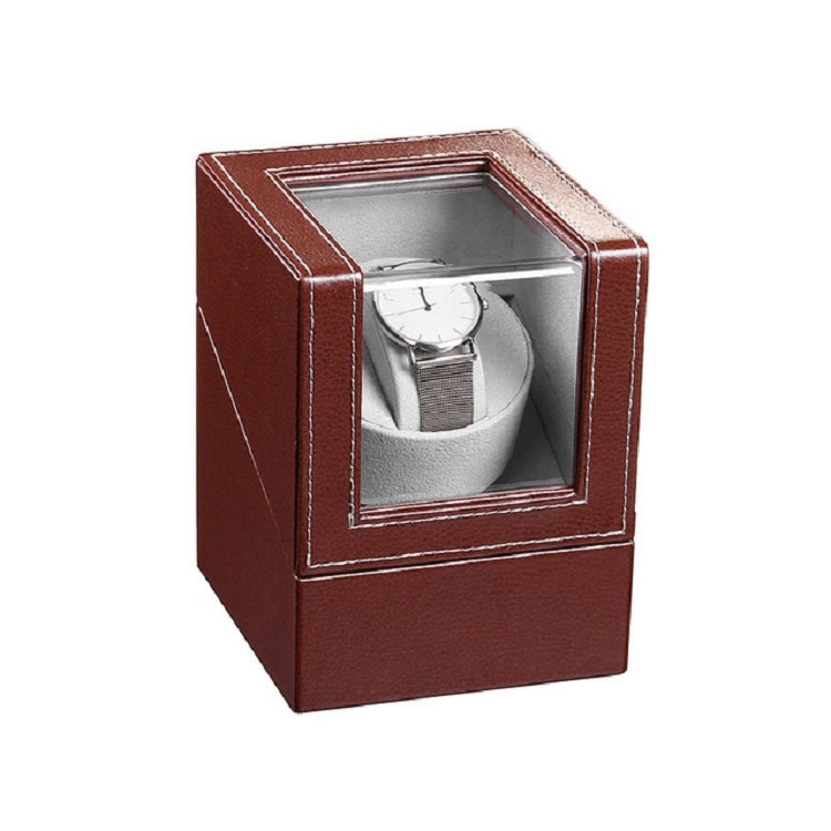 Leather Single Watch Box Electric Motor Watch Shaker Automatic Watch Shaker ���US Plug(Black) - free shipping - PMC TechLife - Order now!