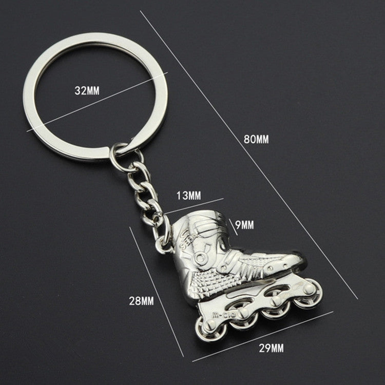 Creative Simulation Skates Keychain Personalized Pendant Gift(Gold) - Key Rings by PMC TechLife | Online Shopping South Africa | PMC TechLife