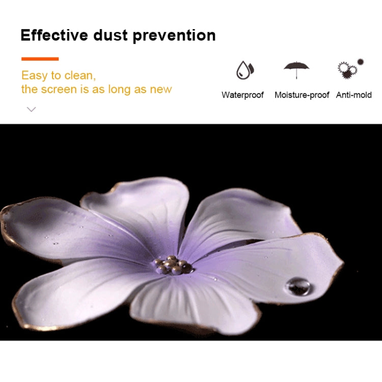 Creative Wall Clock Pure Hand-painted Wall Clock(Purple) - Wall Clock by PMc TechLife | Online Shopping South Africa | PMc TechLife | Buy Now Pay Later Mobicred