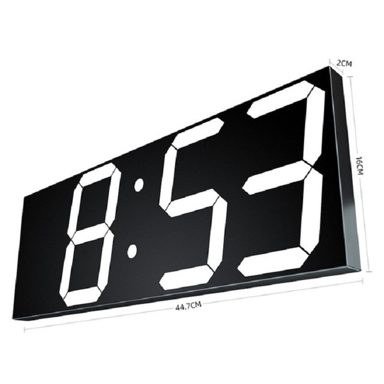 Wall Sticker LED Wall Clock Decorative Clock Creative Acrylic Mirror Clock US Plug, Style:Remote Version Sealed Box(Green Font) - Wall Clock by PMc TechLife | Online Shopping South Africa | PMc TechLife | Buy Now Pay Later Mobicred