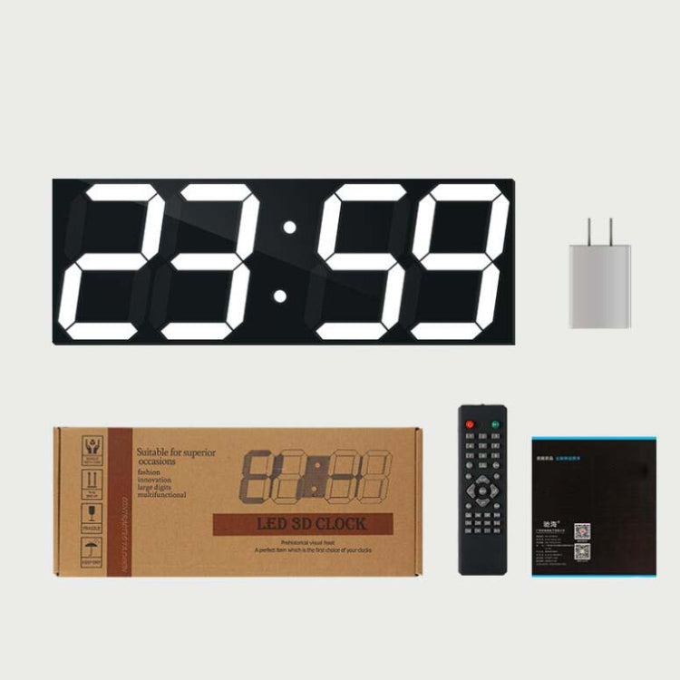 Wall Sticker LED Wall Clock Decorative Clock Creative Acrylic Mirror Clock US Plug, Style:Remote Version Sealed Box(Gold Font) - Wall Clock by PMc TechLife | Online Shopping South Africa | PMc TechLife | Buy Now Pay Later Mobicred