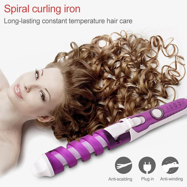 Hair Styling Tool Hair Curler Roller Spiral Curling Iron(Purple) - free shipping - PMC TechLife - Order now!