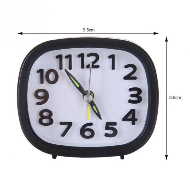 Creative Minimalist Mute Alarm Clock(Square Black) - Alarm Clocks by PMc TechLife | Online Shopping South Africa | PMc TechLife | Buy Now Pay Later Mobicred