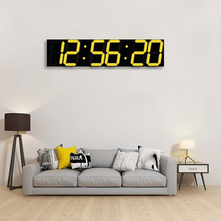 Multifunctional LED Wall Clock Creative Digital Clock, Style:Sealed Box Remote Control(Gold Font) - Wall Clock by PMc TechLife | Online Shopping South Africa | PMc TechLife | Buy Now Pay Later Mobicred