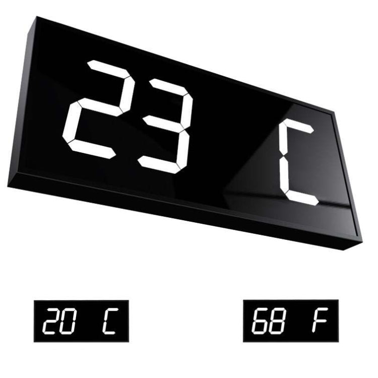 LED Large Screen Digital Electronic Clock Remote Control Double-sided Wall Clock (White) - Wall Clock by PMc TechLife | Online Shopping South Africa | PMc TechLife | Buy Now Pay Later Mobicred