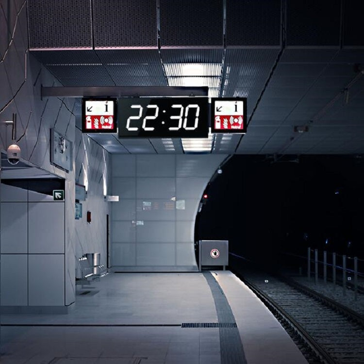 LED Large Screen Digital Electronic Clock Remote Control Double-sided Wall Clock (White) - Wall Clock by PMc TechLife | Online Shopping South Africa | PMc TechLife | Buy Now Pay Later Mobicred