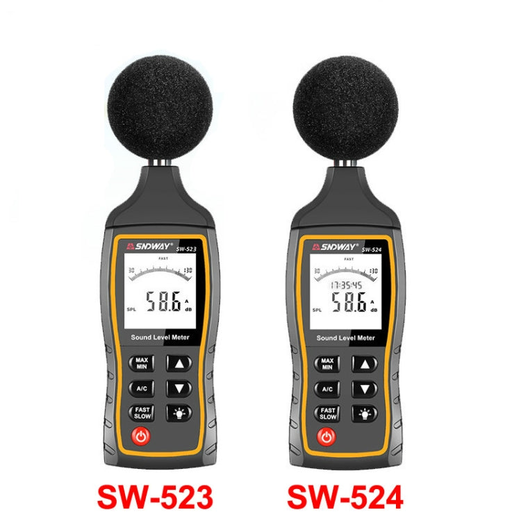 SNDWAY Handheld High Precision Noise Decibel Meter, Model:SW523 - free shipping - PMC Jewellery - Order now!