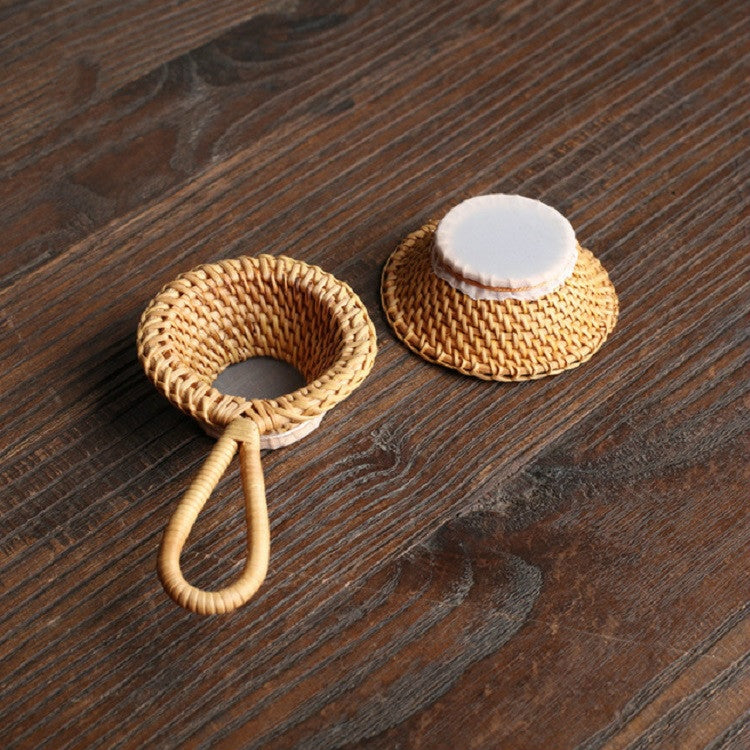 Bamboo Woven Creative Filter Reusable Filter Tea Colander Gadget, Style:Calabash Double Section Tea Leak - Tea Strainers by PMC Jewellery | Online Shopping South Africa | PMC Jewellery | Buy Now Pay Later Mobicred