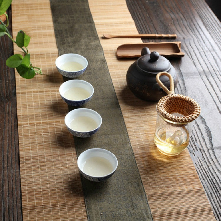 Bamboo Woven Creative Filter Reusable Filter Tea Colander Gadget, Style:Rattan Tea Drain with Handle - Tea Strainers by PMC TechLife | Online Shopping South Africa | PMC TechLife | Buy Now Pay Later Mobicred