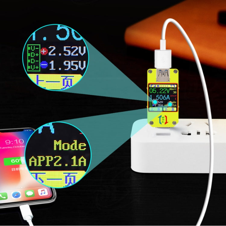 USB 3.0 Color Display Screen Tester Voltage-current Measurement Type-C Meter, Support Android APP, Model:UM34C with Bluetooth - Current & Voltage Tester by PMC Jewellery | Online Shopping South Africa | PMC Jewellery | Buy Now Pay Later Mobicred