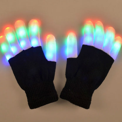 LED Colorful Luminous Performance Gloves Children Gloves, One Pair, Suitable Age:About 10 Years Old(Black) - Children Gloves by PMC Jewellery | Online Shopping South Africa | PMC Jewellery | Buy Now Pay Later Mobicred