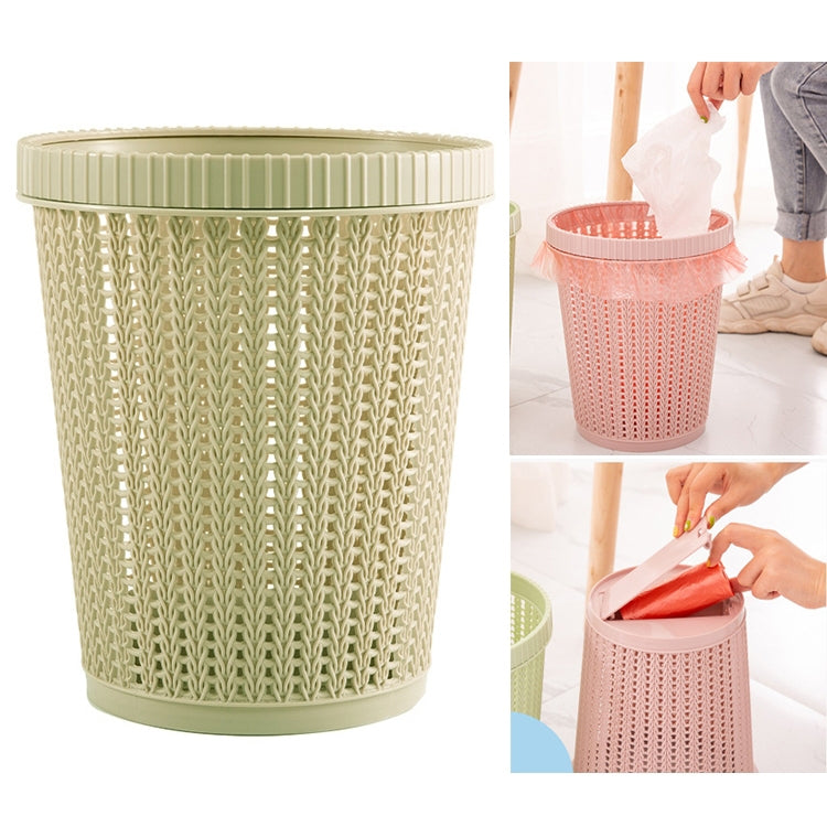 Household Removable Plastic Trash Bin Built-in Trash Bag Box(Green) - Trash Bin & Bags by PMc TechLife | Online Shopping South Africa | PMc TechLife | Buy Now Pay Later Mobicred