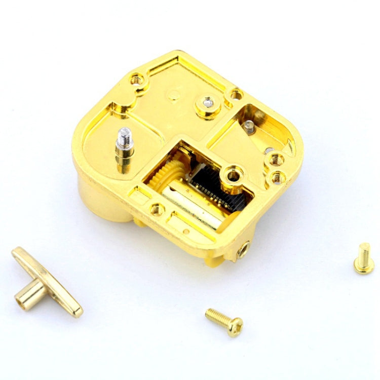 Eight-tone Gold-plated Bar Repair Parts DIY Sky City Paperback Music Box(Canon) - Music Box by PMC Jewellery | Online Shopping South Africa | PMC Jewellery | Buy Now Pay Later Mobicred