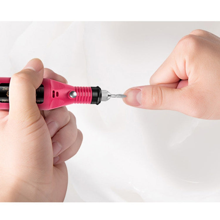 1 Set Power Professional Electric Manicure Machine Pen Pedicure Nail File Nail Tools 6 bits Drill Nail Drill Machine(EU White) - Grinding Tools & Accessories by PMC TechLife | Online Shopping South Africa | PMC TechLife | Buy Now Pay Later Mobicred
