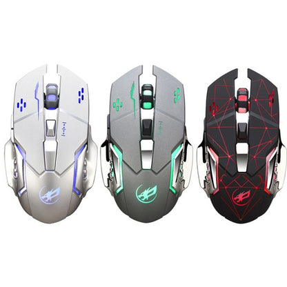 WARWOLF  Q8 Wireless Rechargeable Mouse Glowing Gaming Mouse(Black) - Wireless Mice by PMC Jewellery | Online Shopping South Africa | PMC Jewellery | Buy Now Pay Later Mobicred