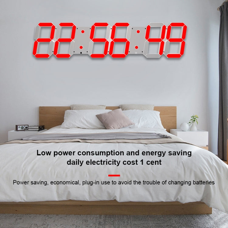 Creative LED Digital Wall Clock Multi-function WIFI Clock, Style:6 Bit Hollow WIFI(Red) - Wall Clock by PMc TechLife | Online Shopping South Africa | PMc TechLife | Buy Now Pay Later Mobicred