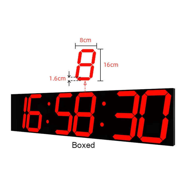 Creative LED Digital Wall Clock Multi-function WIFI Clock, Style:6 Bit Sealed Box WIFI(Ice Blue) - Wall Clock by PMc TechLife | Online Shopping South Africa | PMc TechLife | Buy Now Pay Later Mobicred