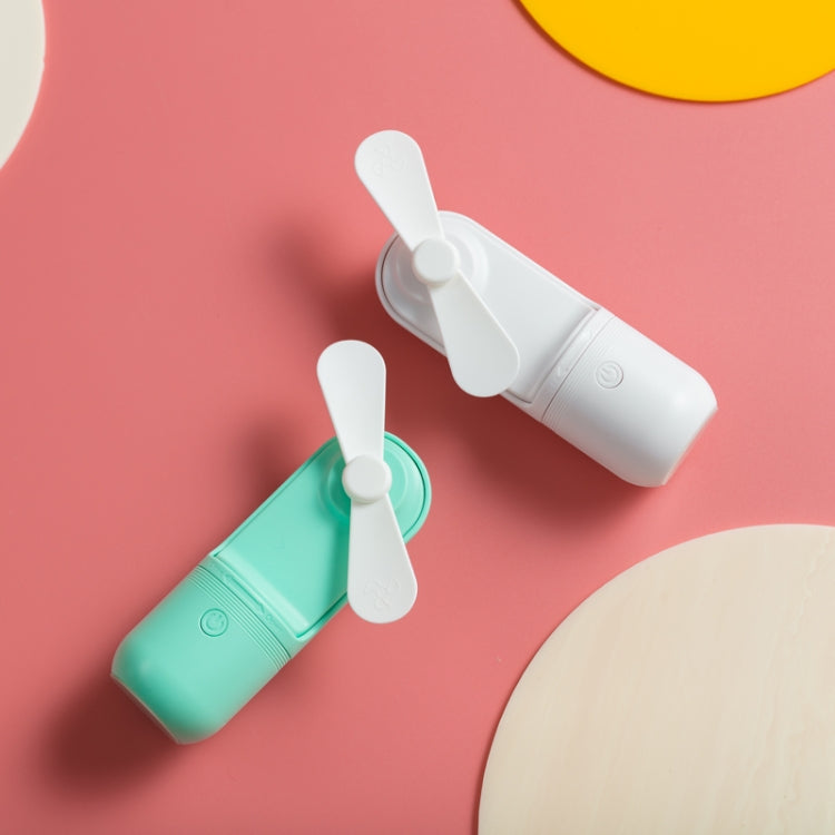 USB Charging Handheld Mini Folding Fan Desktop Fan(Green) - Electric Fans by PMC TechLife | Online Shopping South Africa | PMC TechLife | Buy Now Pay Later Mobicred