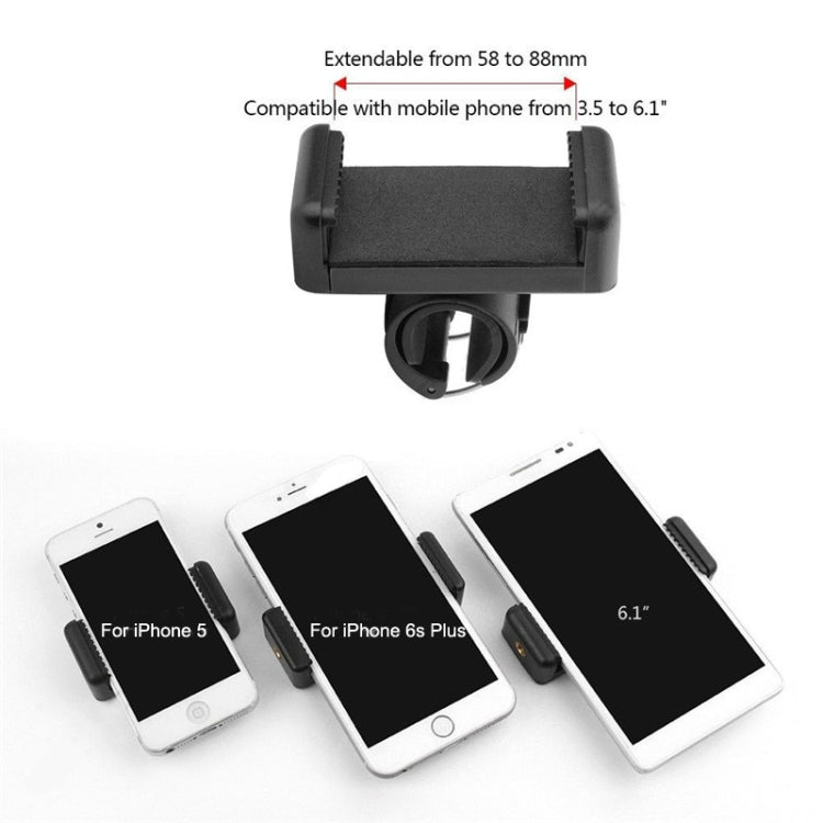 Selfie Stick Phone Lock Clip Bike Phone Clip(20-25 mm) - Extendable Pole by PMC TechLife | Online Shopping South Africa | PMC TechLife | Buy Now Pay Later Mobicred