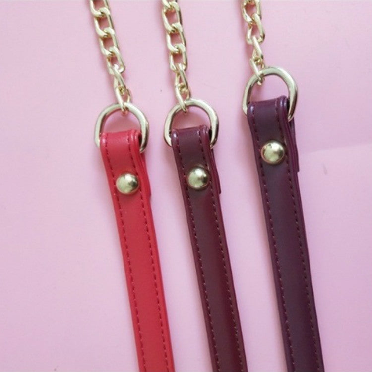 Women Bag PU Leather Chain Long Shoulder Strap Bag Accessories(Mirror Black) - free shipping - PMC TechLife - Order now!