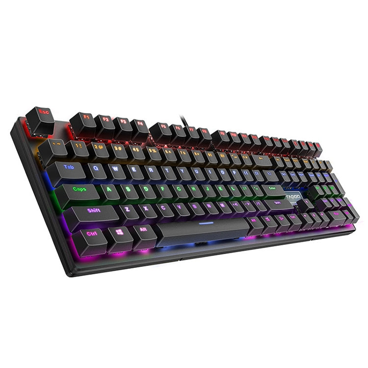 Rapoo V700S 104 Keys Mixed Color Backlight USB Wired Game Computer Without Punching Mechanical Keyboard(Red Shaft) - Wired Keyboard by Rapoo | Online Shopping South Africa | PMC Jewellery | Buy Now Pay Later Mobicred