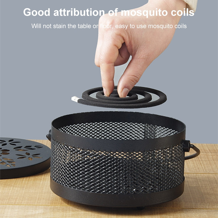 Outdoor Portable Multifunctional Hollow Fireproof Mosquito Coil Box with Lid(Gray) - Mosquito Coil Tray by PMC Jewellery | Online Shopping South Africa | PMC Jewellery | Buy Now Pay Later Mobicred