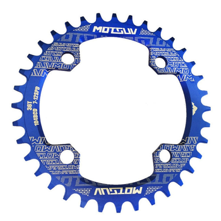MOTSUV Narrow Wide Chainring MTB  Bicycle 104BCD Tooth Plate Parts(Blue) - free shipping - PMC TechLife - Order now!